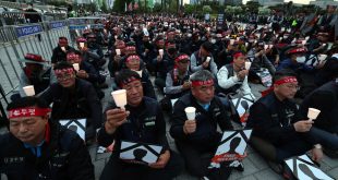 جنبش کارگری کره جنوبی علیه نظام سرکوب