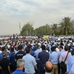 در حاشیه تجمع سه‌ هزار نفری کارگران پیمانکاری پارس جنوبی